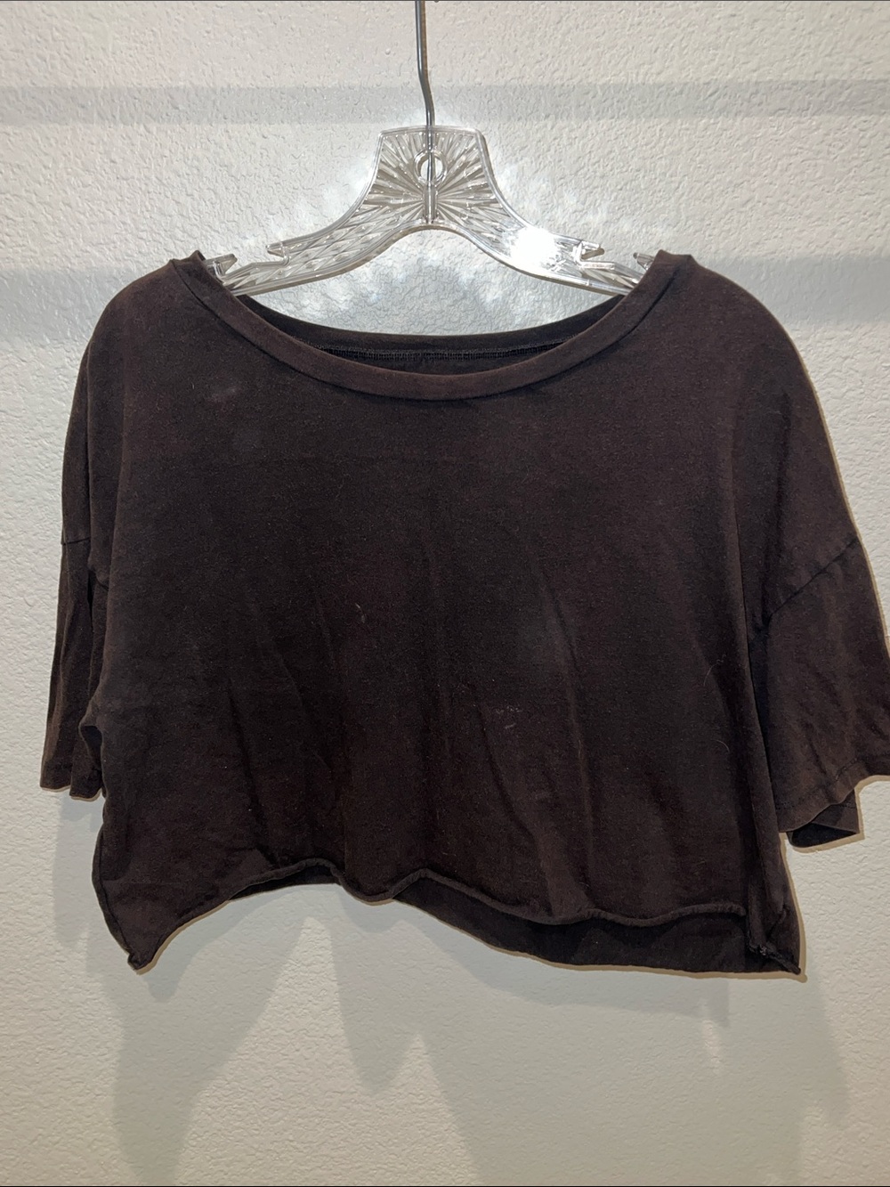 No Boundaries Black Cropped Boxy Tee